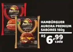 X Supermercados Hambúrguer aurora premium sabores oferta