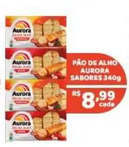 X Supermercados pão de alho aurora sabores oferta