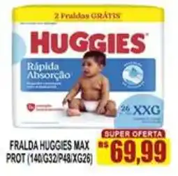 Supermercado leal Fralda huggies max oferta