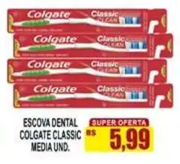 Supermercado leal escova dental colgate classic media und. oferta