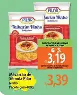 Atacadão Pilar - macarrão de semola oferta