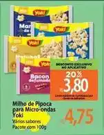 Atacadão Yoki - milho de pipoca para micro-ondas oferta