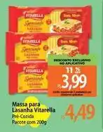 Atacadão Vitarella - massa para lasanha oferta