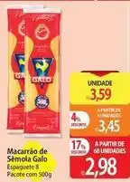 Atacadão Galo - macarrão de sêmola oferta