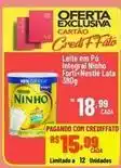 Max Atacadista Nestlé - leite em pó integral ninho forti+ oferta