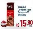 Max Atacadista 3 corações - cápsula tipos caixa com 10 unidades oferta