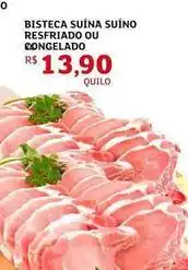 Assaí Atacadista Bisteca suína suíno resfriado ou congelado oferta