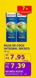 Assaí Atacadista Sococo - agua de coco integral oferta