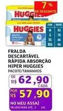 Assaí Atacadista Leve - fralda descartavel rapida absorcao oferta