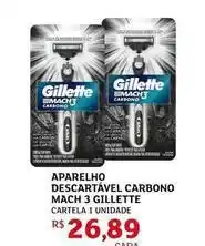 Assaí Atacadista Gillette - aparelho descartavel carbono mach 3 oferta