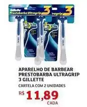 Assaí Atacadista Gillette - aparelho de barbear ultragrip 3 oferta
