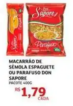 Assaí Atacadista De - macarrão de semola espaguete ou parafuso don sapore oferta