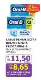 Assaí Atacadista Extra - creme dental extra branco menta fresca oferta