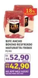 Assaí Atacadista Friboi - bife ancho bovino resfriado maturatta oferta