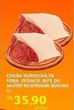 Assaí Atacadista Bovino - coxao duro/cha de fora, pedaco, bife ou muido resfriado bovino oferta