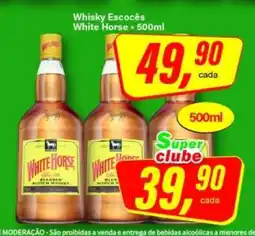 Rede Supermarket Whisky Escocês White Horse - 500ml oferta