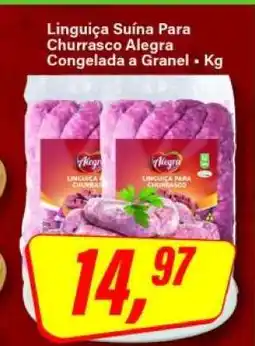 Rede Supermarket Linguiça Suína Para Churrasco Alegra oferta