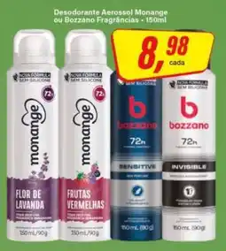 Rede Supermarket Desodorante Aerossol Monange ou Bozzano Fragrâncias oferta