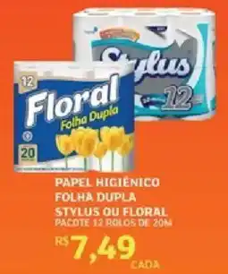 Assaí Atacadista Papel higiênico folha dupla stylus ou floral oferta