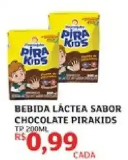 Assaí Atacadista Bebida láctea sabor chocolate pirakids oferta