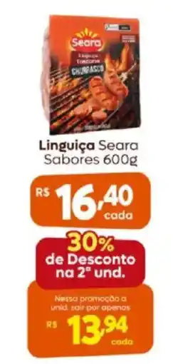Shibata Supermercados Linguiça Seara Sabores oferta