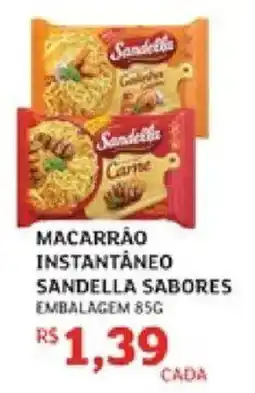 Assaí Atacadista Macarrão instantâneo sandella sabores oferta