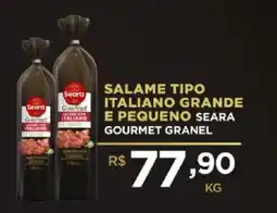 Shibata Supermercados Salame tipo italiano grande e pequeno seara gourmet granel oferta