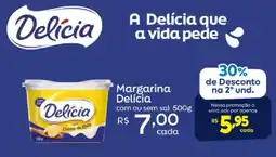 Shibata Supermercados Margarina Delícia com ou sem sal oferta