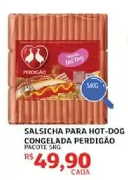 Assaí Atacadista Salsicha para hot-dog congelada perdigão oferta