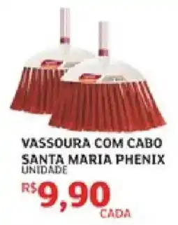Assaí Atacadista vassoura com cabo santa maria phenix oferta