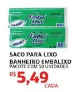Assaí Atacadista saco para lixo banheiro embalixxo oferta