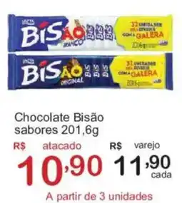 Giga Atacado Chocolate Bisão sabores oferta