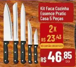 Max Atacadista Kit Faca Cozinha Essence Pratic Casa 5 Peças oferta