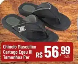 Max Atacadista Chinelo masculino cartago egeu iii oferta