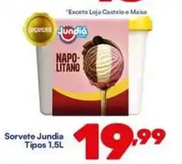 Barracão Supermercado Sorvete Jundia Tipos 1,5L oferta