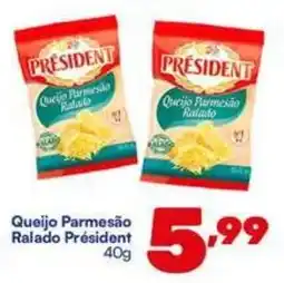 Barracão Supermercado Queijo Parmesão Ralado Président oferta