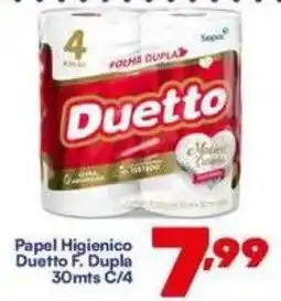 Barracão Supermercado Papel Higienico Duetto F. Dupla oferta
