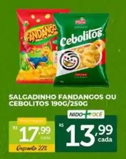 Nidobox Salgadinho fandangos ou cebolitos oferta