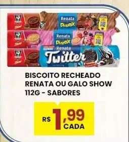 Rede Econômica de Supermercados Biscoito recheado renata ou galo show oferta