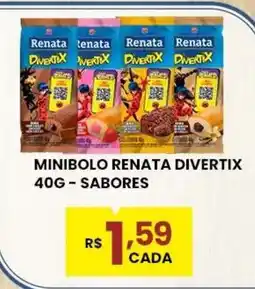 Rede Econômica de Supermercados minibolo renata divertix sabores oferta