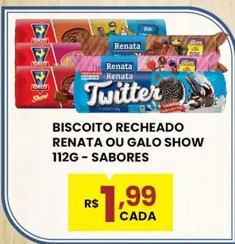 Biscoito recheado renata ou galo show