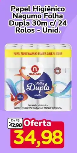 Nagumo Papel Higiênico Nagumo Folha Dupla oferta
