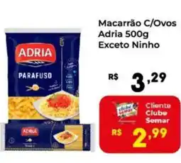 Semar Supermercado Macarrão c/ovos adria oferta