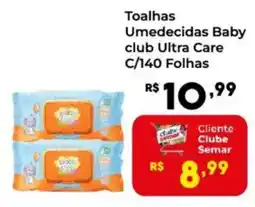 Semar Supermercado Toalhas Umedecidas Baby club Ultra Care oferta