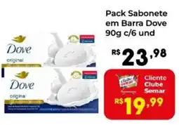 Semar Supermercado Pack Sabonete em Barra Dove oferta