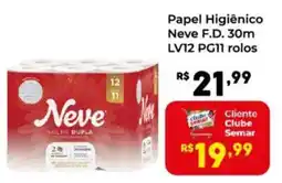 Semar Supermercado Papel Higiênico Neve F.D. oferta