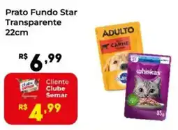 Semar Supermercado Prato Fundo Star Transparente oferta