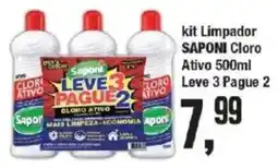 Supermercados Princesa kit limpador saponi cloro ativo oferta