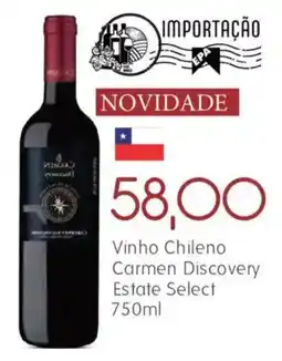 Epa Vinho chileno carmen discovery estate select oferta