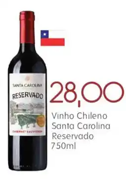Epa Vinho chileno santa carolina reservado oferta